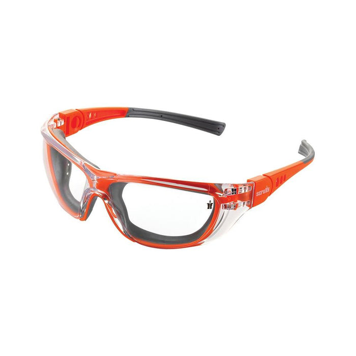 Scruffs Falcon Safety Glasses Orange Scruffs - Town Tools 