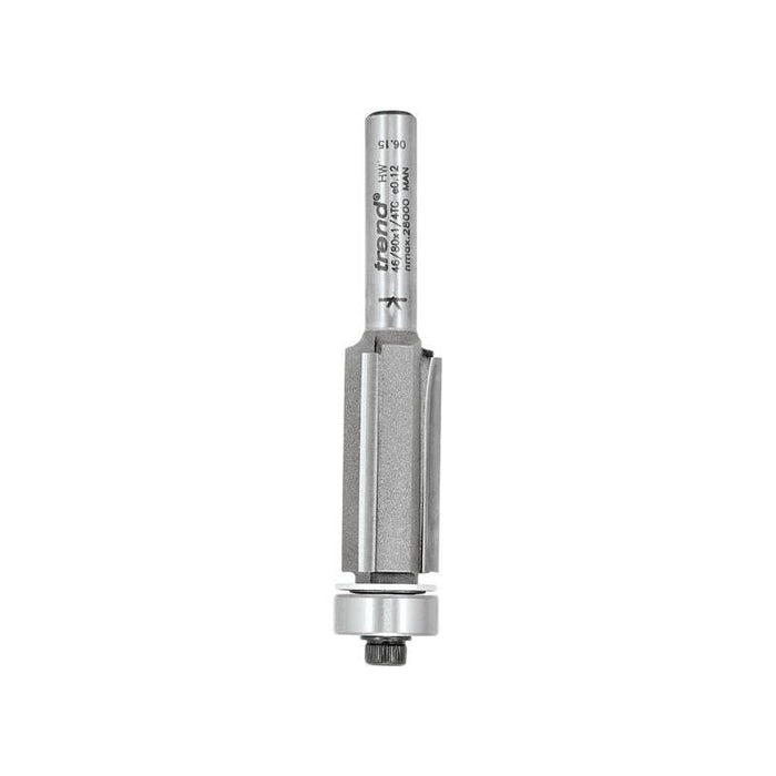 Trend 46/82 x 1/2 TCT 90° Bearing Guided Triple Flute Cutter 12.7 x 38.1mm Trend - Town Tools