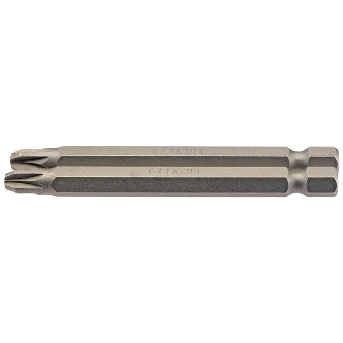 Draper PZ Type Insert Bit, 1/4" Hex, 75mm Long, No.3 (Pack of 2) 64313 Draper - Town Tools 