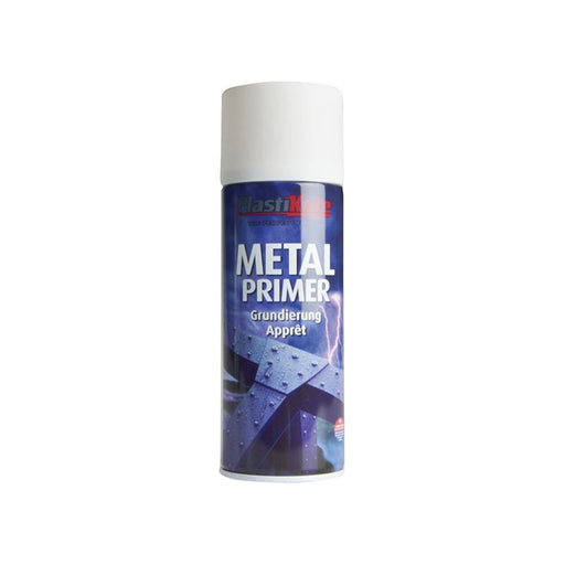 Plastikote Metal Primer Spray White 400ml PlastiKote - Town Tools