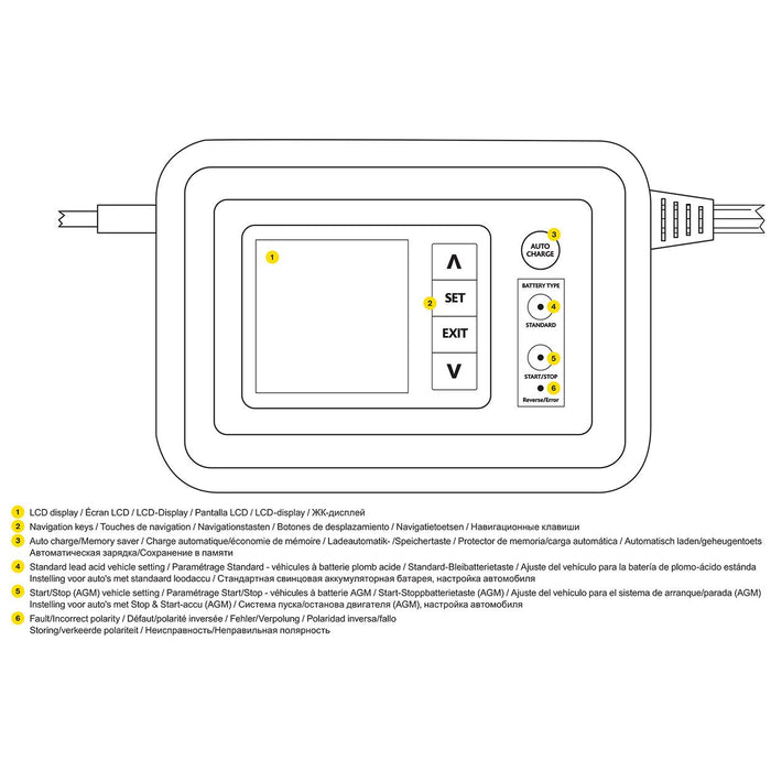 Ring 12V Multi Stage Fully Automatic Smartcharge Battery Charger RSC612 to 5.0L