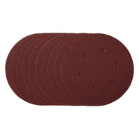 Draper Sanding Discs, 150mm, Hook & Loop, 80 Grit, (Pack of 10) 54888