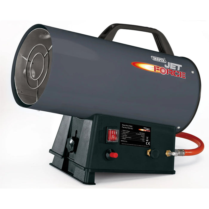 Draper Jet Force Jet Force Propane Space Heater, 34,000 BTU/10-40kw