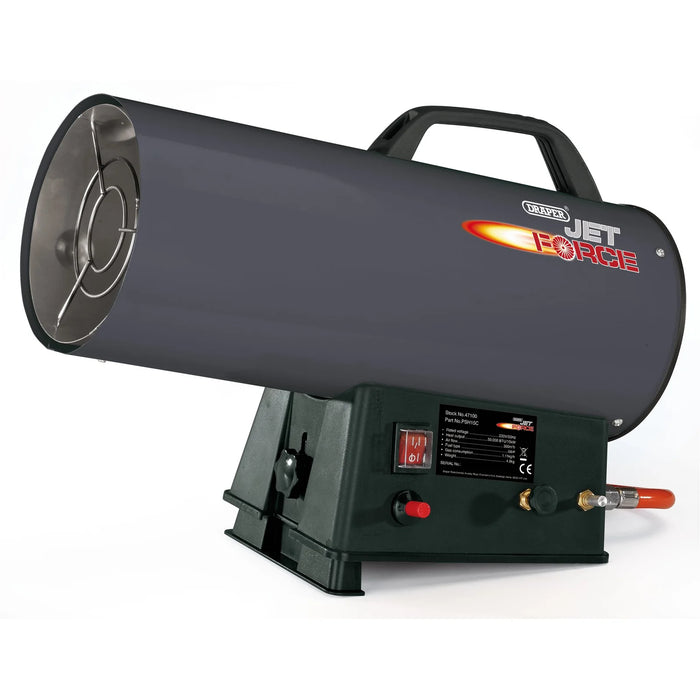 Draper Jet Force Jet Force Propane Space Heater, 34,000 BTU/10-40kw