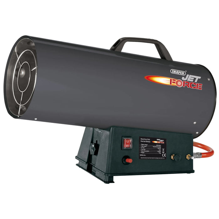Draper Jet Force Jet Force Propane Space Heater, 34,000 BTU/10-40kw