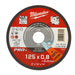 Milwaukee 1Pc Thin Metal Cutting Disc Pro+ Scs42 125X0.8mm Milwaukee - Town Tools 