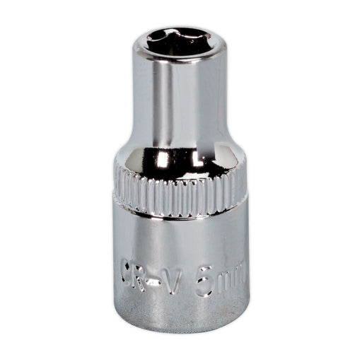 Sealey WallDrive� Socket 5mm 1/4"Sq Drive Fully Polished SP1405 Sealey - Town Tools 