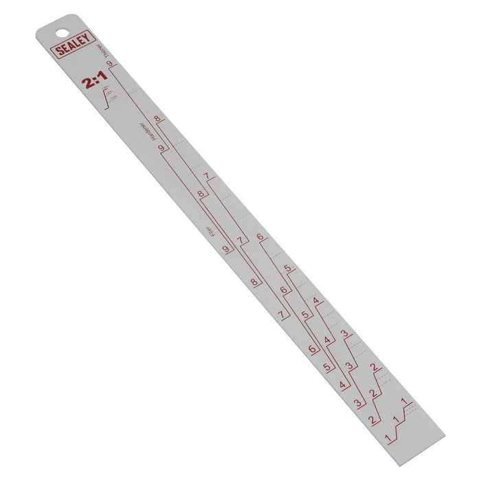 Sealey Aluminium Paint Measuring Stick 2:1/4:1 PA04 Sealey - Town Tools 