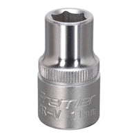 Sealey WallDrive Socket 11mm 1/2"Sq Drive S1211