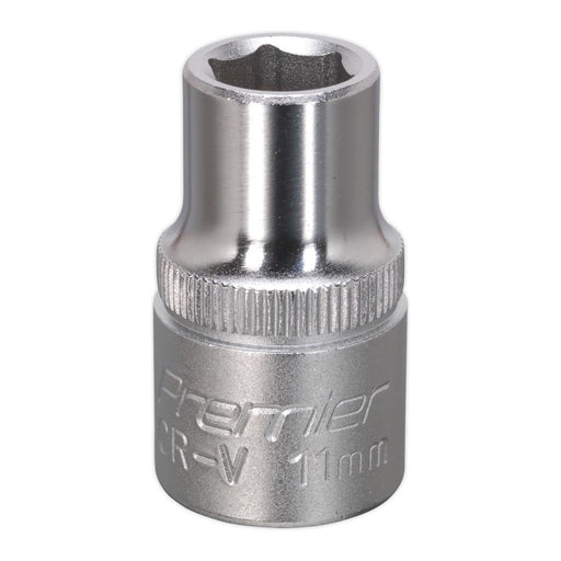 Sealey WallDrive Socket 11mm 1/2"Sq Drive S1211 Sealey - Town Tools 