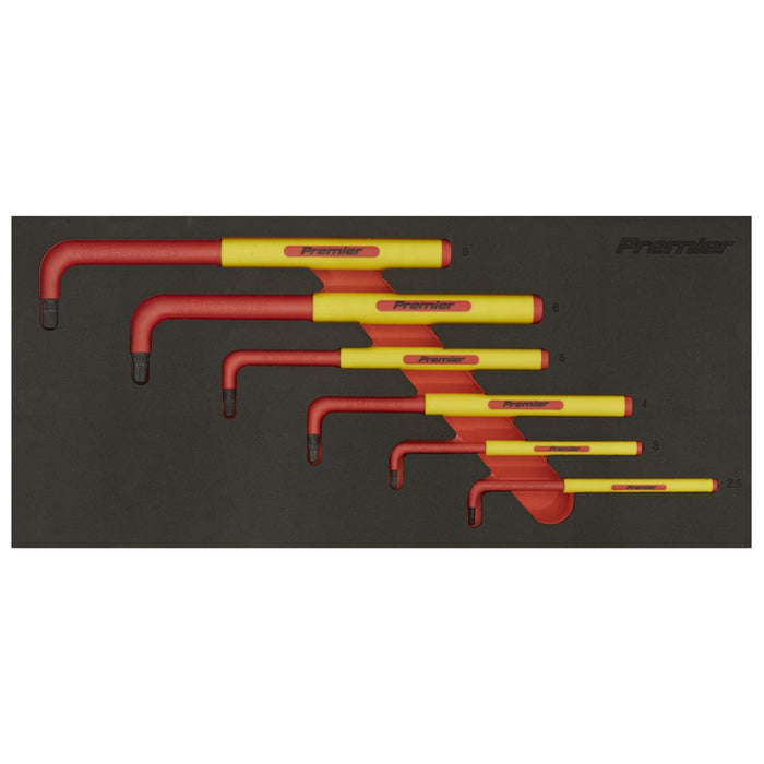 Sealey Premier Premier Hex Key Set with Tool Tray 6pc - VDE Approved TBTE05 Sealey Premier - Town Tools 