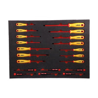 Laser Insulated Screwdrivers in Foam Inlay 8486