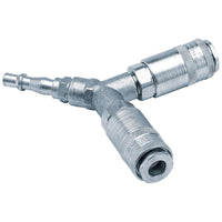 Draper PCL Twin Standard Coupling, 2 x Male Couplings, 1 x Tailpiece (Sold Loose