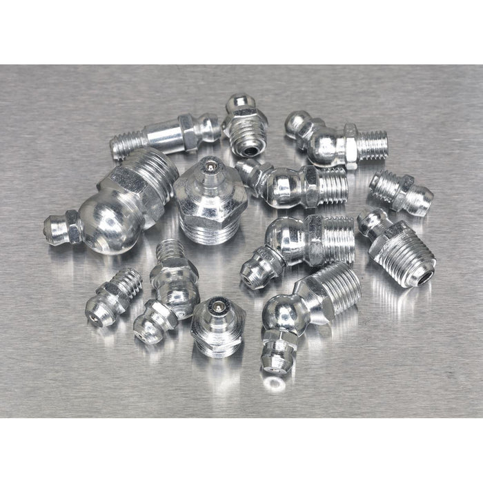 Sealey Metric/BSP/UNF Grease Nipple Assortment 130pc AB009GN Sealey - Town Tools 