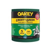Oakey Liberty Green Sanding Roll 115mm x 5m Fine 120G