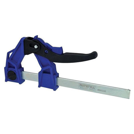 Faithfull Heavy-Duty Lever Clamp Capacity 160mm Faithfull - Town Tools