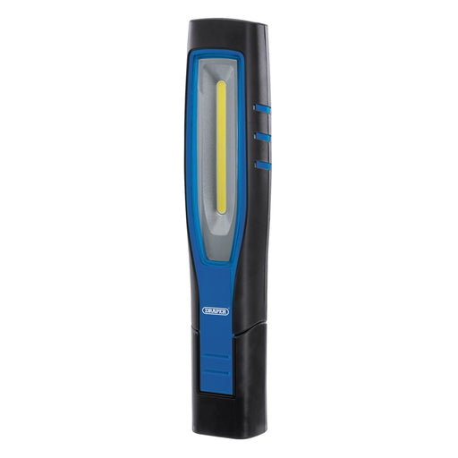 Draper COB/SMD LED Rechargeable Inspection Lamp, 10W, 1,000 Lumens, Blue, 1 x US Draper - Town Tools 