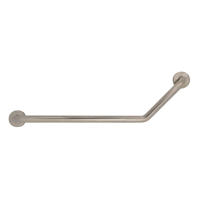 Plumbob Angled Bathroom Grab Bar Polished Stainless Steel 250 x 590mm Plumbob - Town Tools 