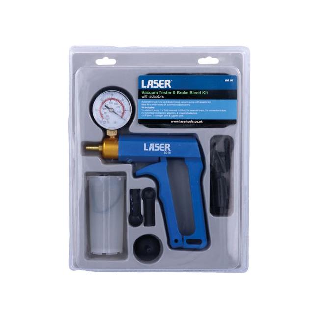 Laser Vacuum Tester & Brake Bleed Kit 8018