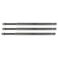 Faithfull Pozidriv Impact Screwdriver Bits PZ2 x 150mm (Pack 3)