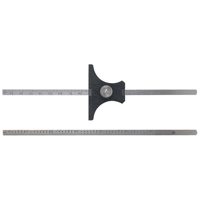 Moore & Wright Reversible Base Depth Gauges Metric 0-150mm Moore & Wright - Town Tools