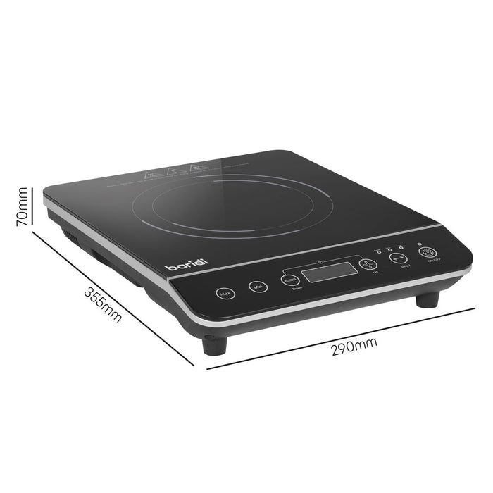 Baridi Portable Induction Hob with 1 Cooking Zone 29 x 35.5 x 7cm - Black Baridi - Town Tools 