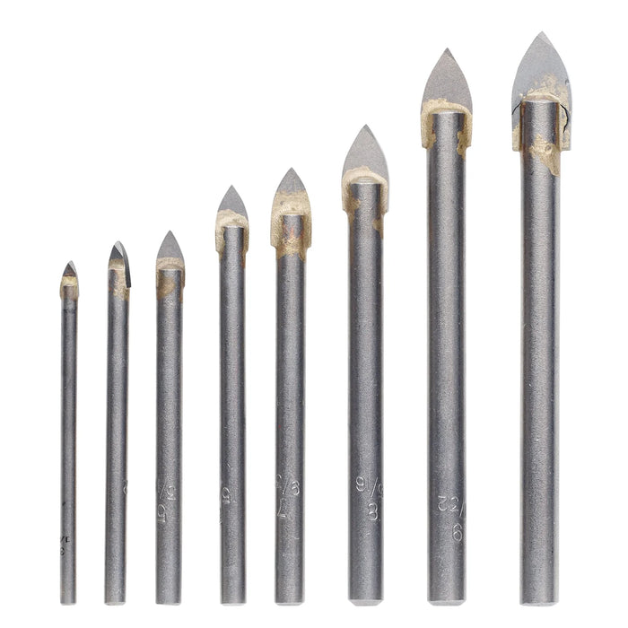 Draper TCT Tile and Glass Drill Bit Set (8 Piece) - DBTGS2