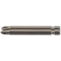 Draper Cross Slot Insert Bit, 1/4" Hex, 75mm Long, No.2 (Pack of 2) 64315