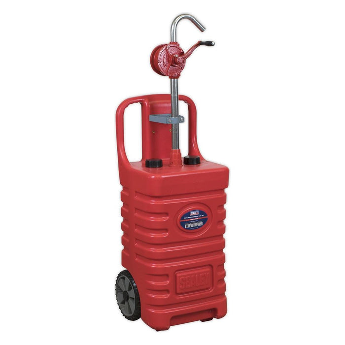 Sealey Mobile Dispensing Tank 55L with Oil Rotary Pump Red DT55RCOMBO1 Sealey - Town Tools 