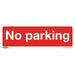 Sealey Prohibition Safety Sign No Parking Self-Adhesive Vinyl SS16V1 Sealey - Town Tools 