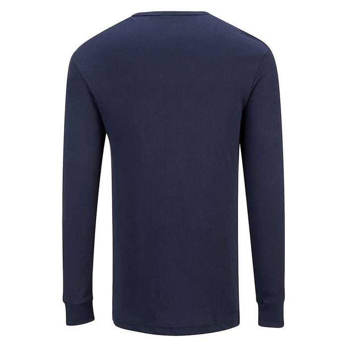 Portwest Thermal Long Sleeve T-Shirt - Navy - Small