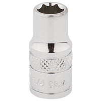 Draper Expert HI-TORQ® 6 Point Socket, 1/4" Sq. Dr., 1/4" - B-AF