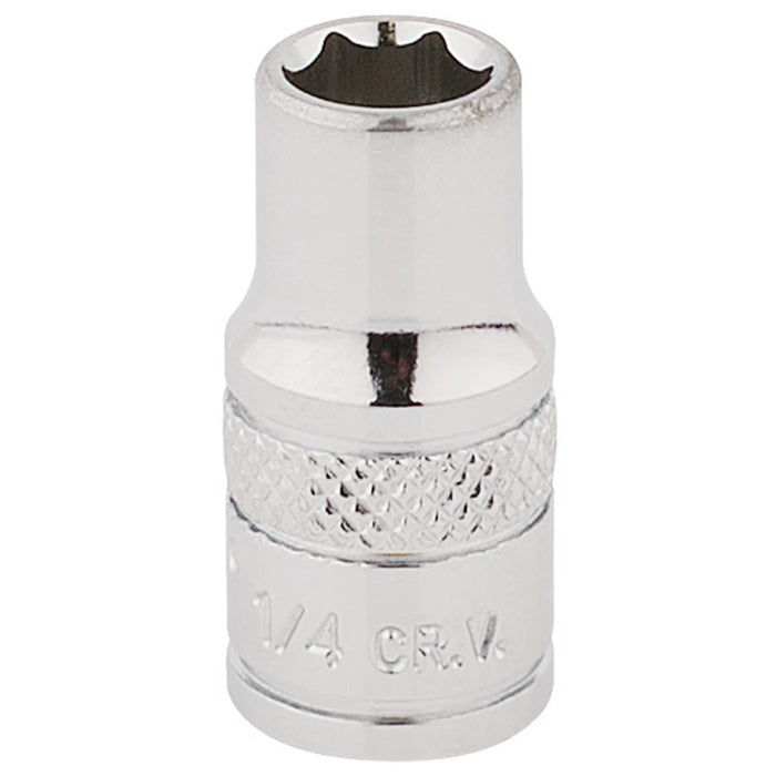 Draper Expert HI-TORQ® 6 Point Socket, 1/4" Sq. Dr., 1/4" - B-AF