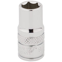 Draper Expert HI-TORQ® 6 Point Socket, 1/4" Sq. Dr., 9/32" - B-AF