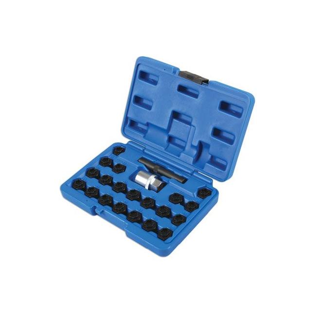 Laser Locking Wheel Nut Key Set 22pc - for BMW 6539 Laser - Town Tools 