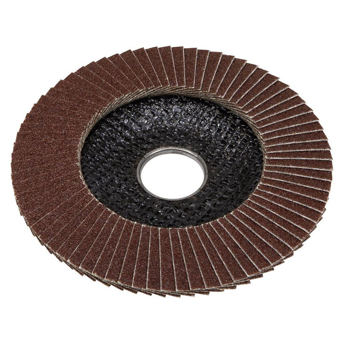 Sealey Flap Disc Aluminium Oxide115mm22mm Bore 60Grit FD11560E Sealey - Town Tools 