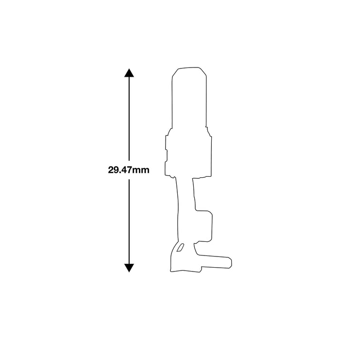 Tool Connection Non Insulated Male Terminal 100pc 37393 Tool Connection - Town Tools 