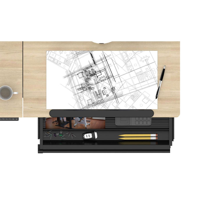 Dellonda Single Motor Ultra-Quiet Electric Adjustable Drawing Table