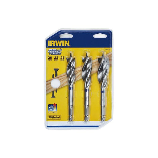 Irwin® Blue Groove Wood Power Bit Set, 3 Piece IRWIN® - Town Tools