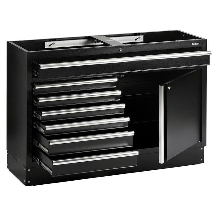 BUNKER Modular Floor Cabinet, 7 Drawer, 1360mm - MS400-7BU54