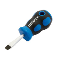 Draper Soft Grip Plain Slot Screwdriver, 6 38-150mm