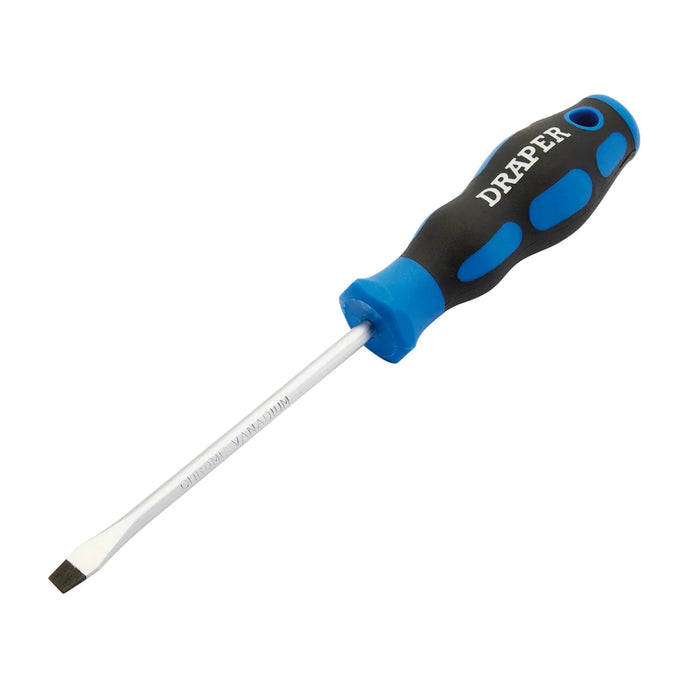 Draper Soft Grip Plain Slot Screwdriver, 5 x 100mm - 865/SL