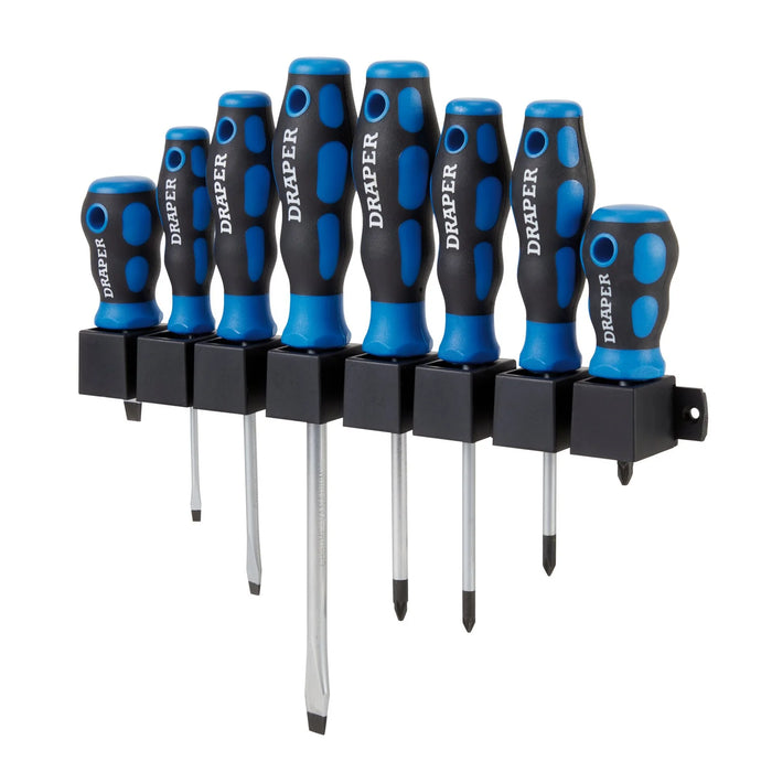 Draper Soft Grip Screwdriver Set (8 Piece) - 865/8