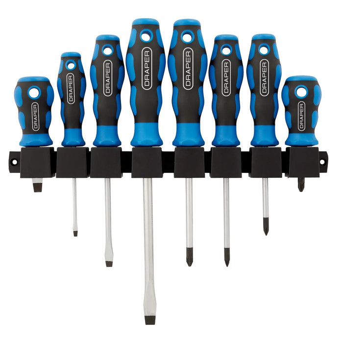 Draper Soft Grip Screwdriver Set (8 Piece) - 865/8