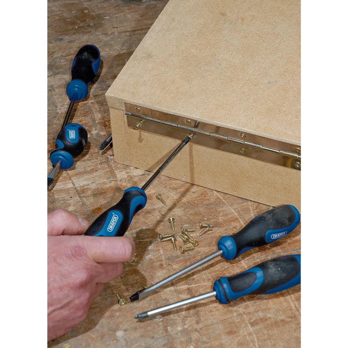 Draper Soft Grip Screwdriver Set (8 Piece) - 865/8