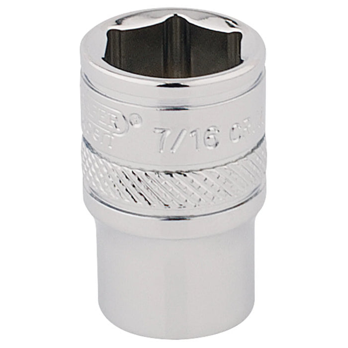 Draper Expert HI-TORQ® 6 Point Socket, 1/4" Sq. Dr., 7/16" - B-AF