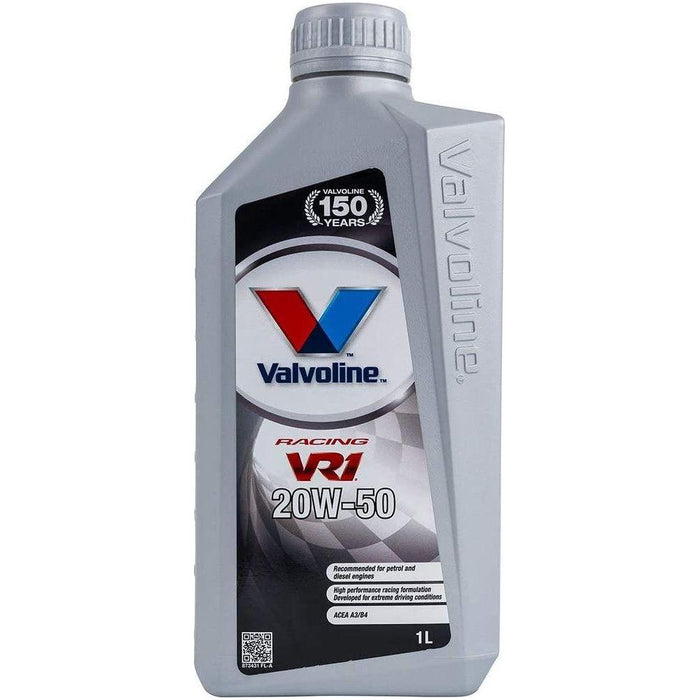 Valvoline VR1 Racing 20W-50 Highly Refined 20W50 Mineral Engine Oil 1 Litre 1L