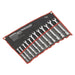 FLEXI-HEAD SOCKET/OPEN-END SPANNER SET 12PC METRIC Sealey - Town Tools 