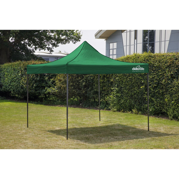 Dellonda 2x2m Pop-Up Gazebo Heavy Duty  with Carry Bag - Dark Green