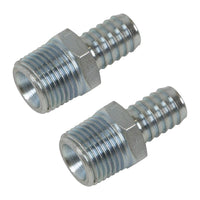 PCL PCL Screwed Tailpiece Male 1/2"BSPT - 1/2" Hose - Pack of 2 AC99